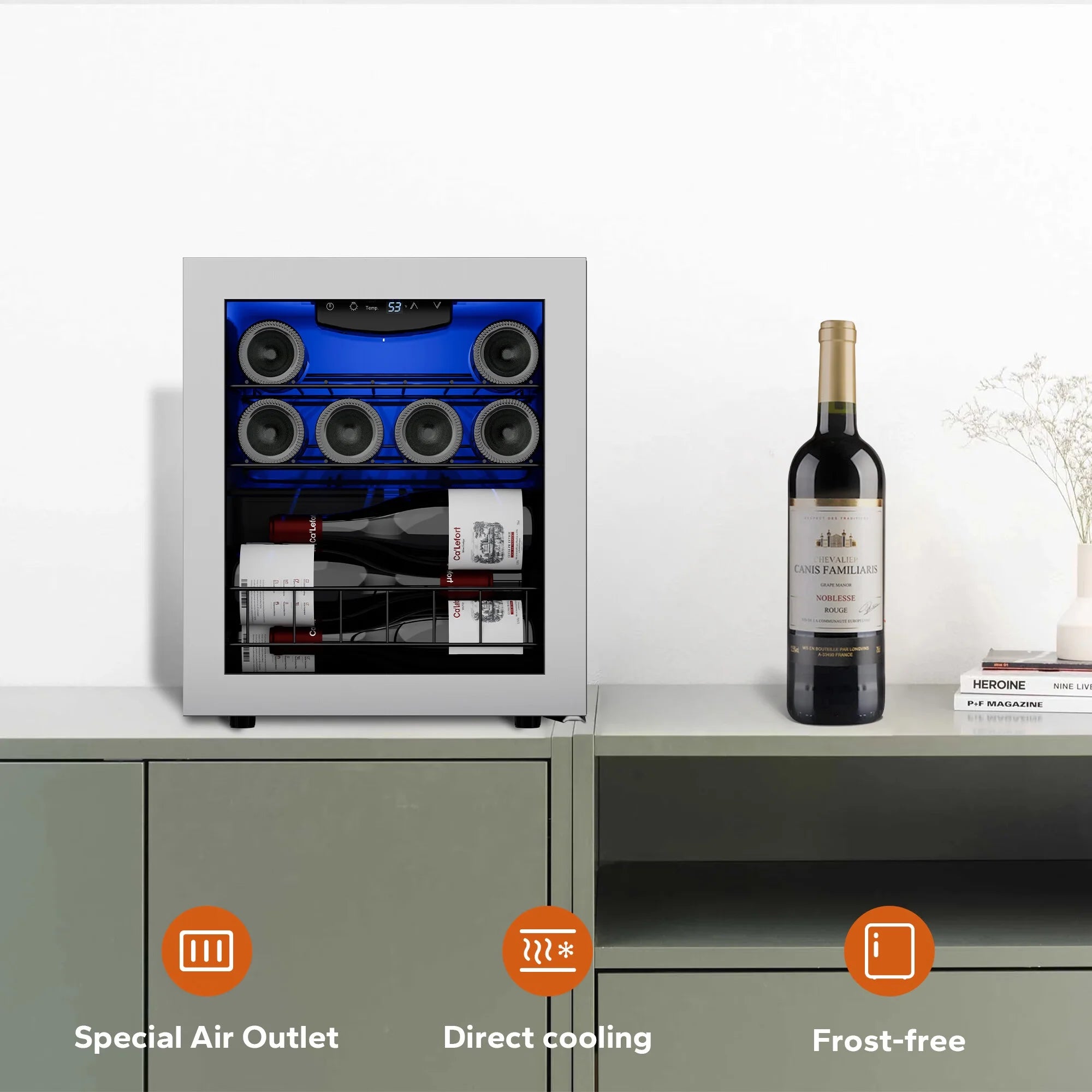 Ca'Lefort 12 Bottle Wine Refrigerator with Glass Door Q71490