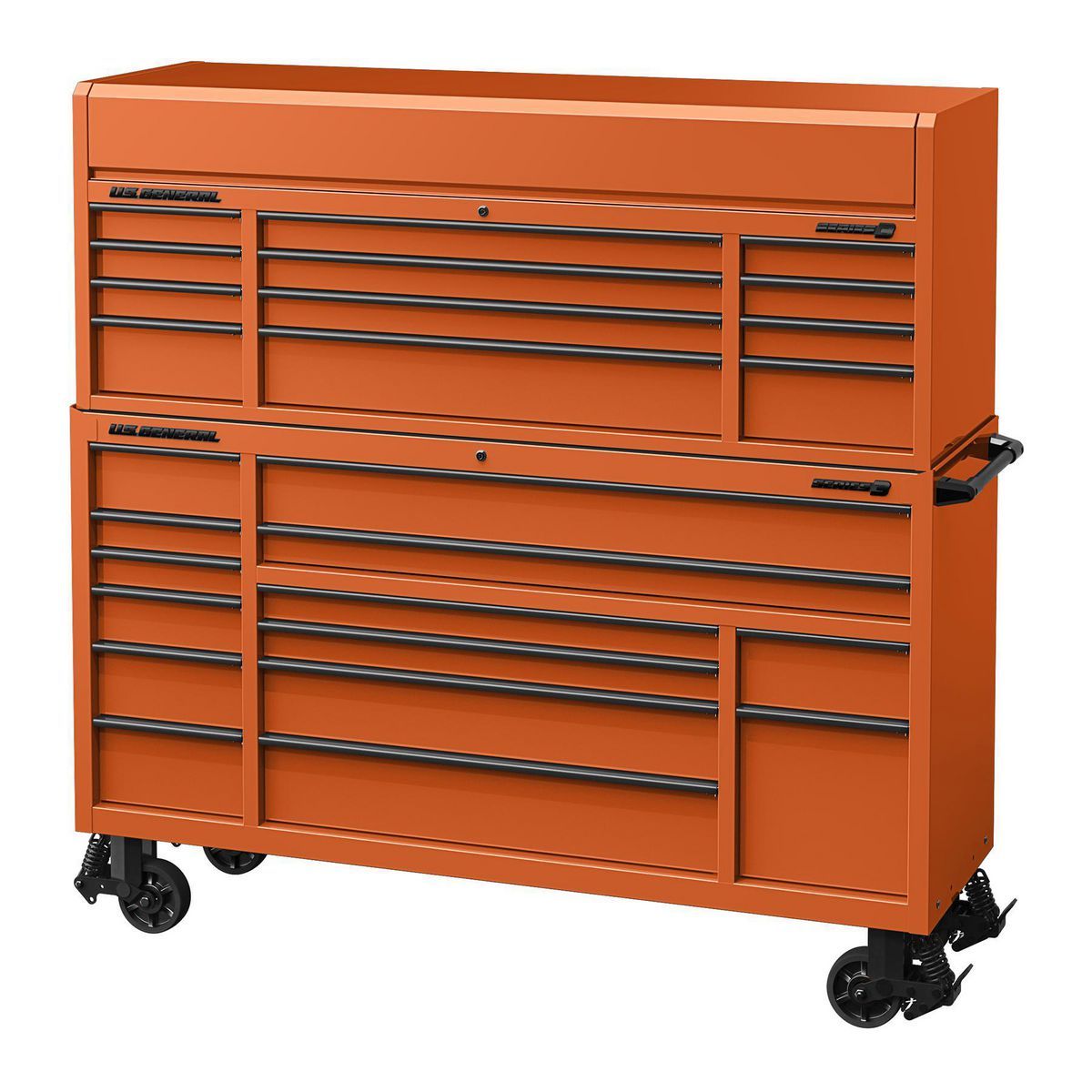U.S. General 72 in. Triple-Bank Roll Cab, Series 3, Slate Gray V981709