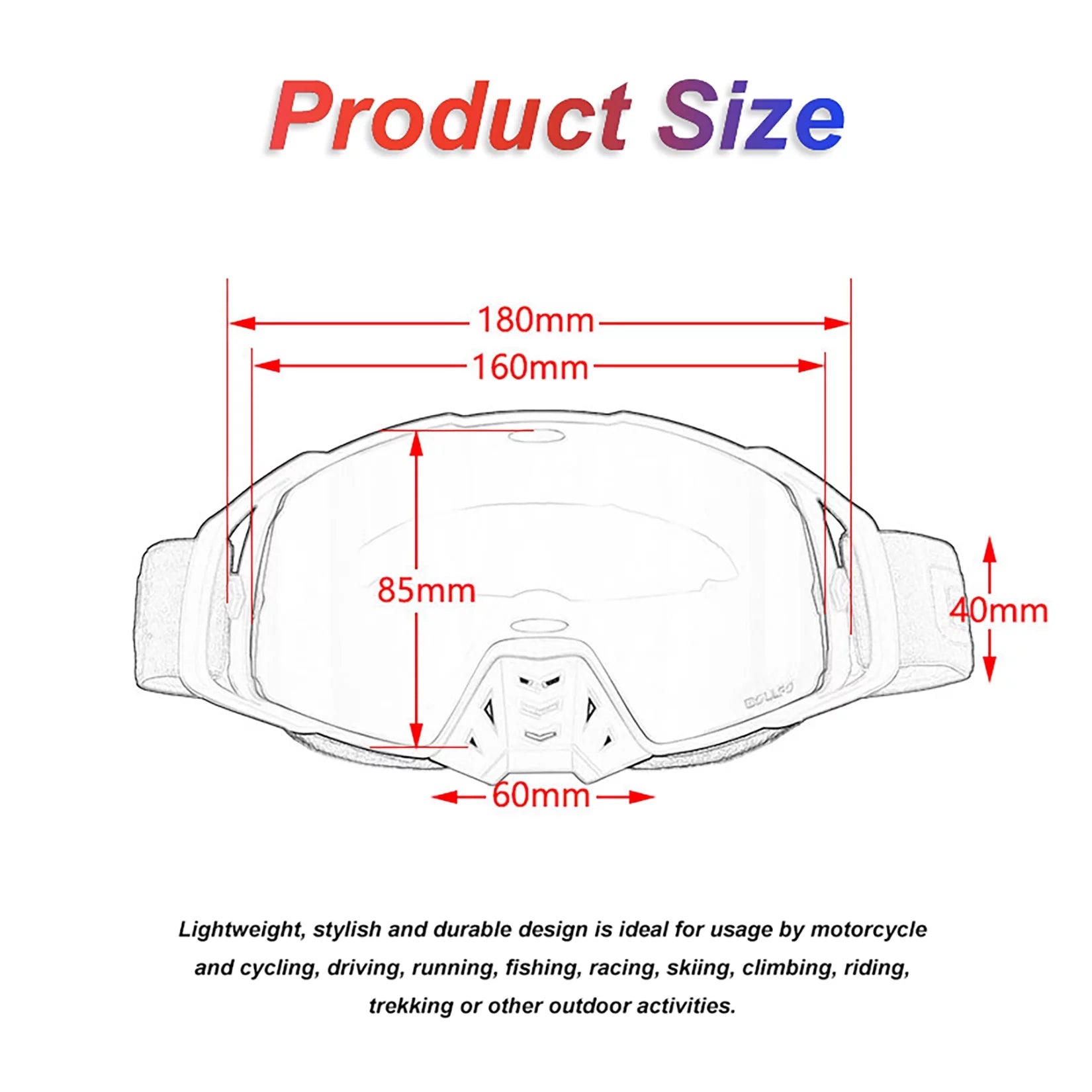 Motorcycle Motocross Goggles for Dirt Bike ATV MX Off-Road K9519