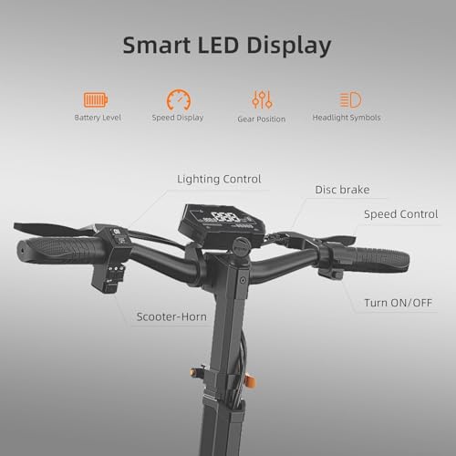 Ruitoo Electric Scooter 1000W Motor, Off Road Foldable E-Scooter for Adults H59744