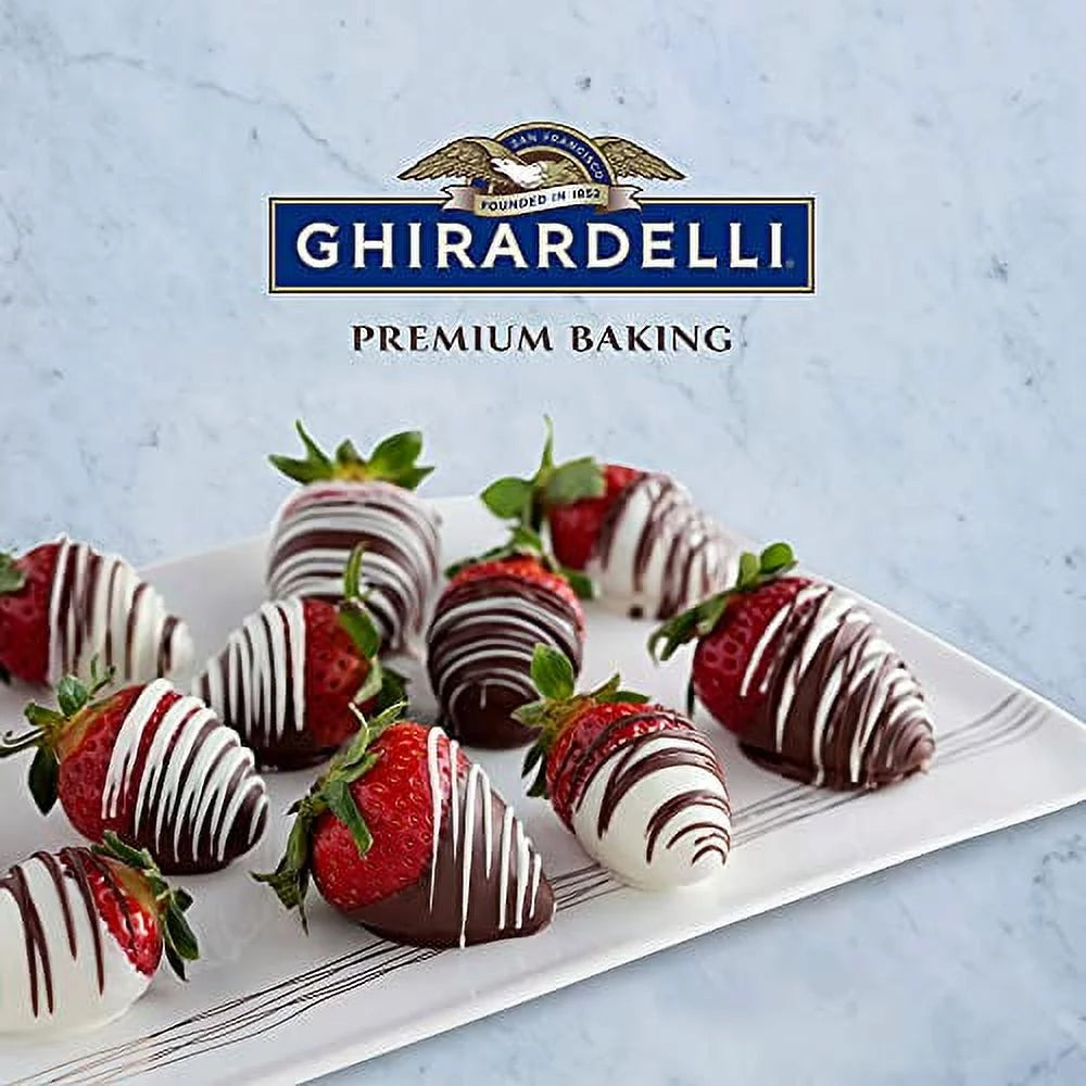Ghirardelli Dark Chocolate Melting Wafers, 10 oz Bag (Pack of 2) V71986