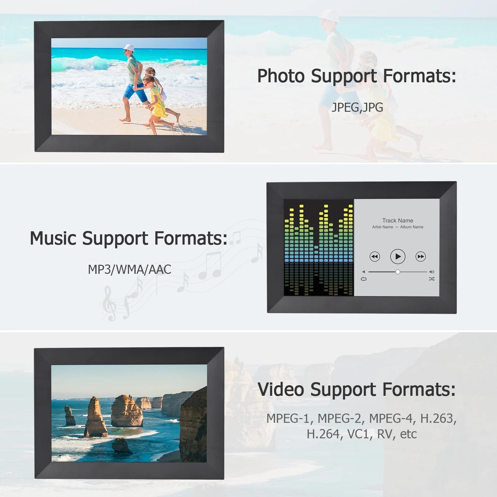 Dcenta 10.1 Inch Smart WiFi Digital Picture Frame with Touchscreen I495
