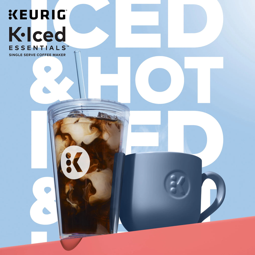 Keurig K-Iced Essentials Gray Iced and Hot Single-Serve K-Cup Pod Coffee Maker S5122