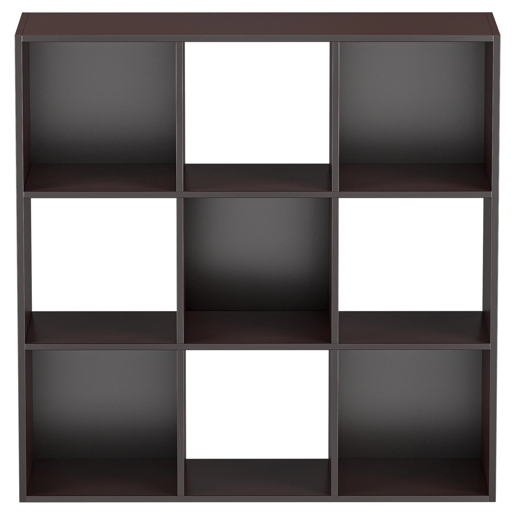 HomGarden 3-Tier 9 Cube Storage Organizer Wood Bookcase Cabinet Black A19933