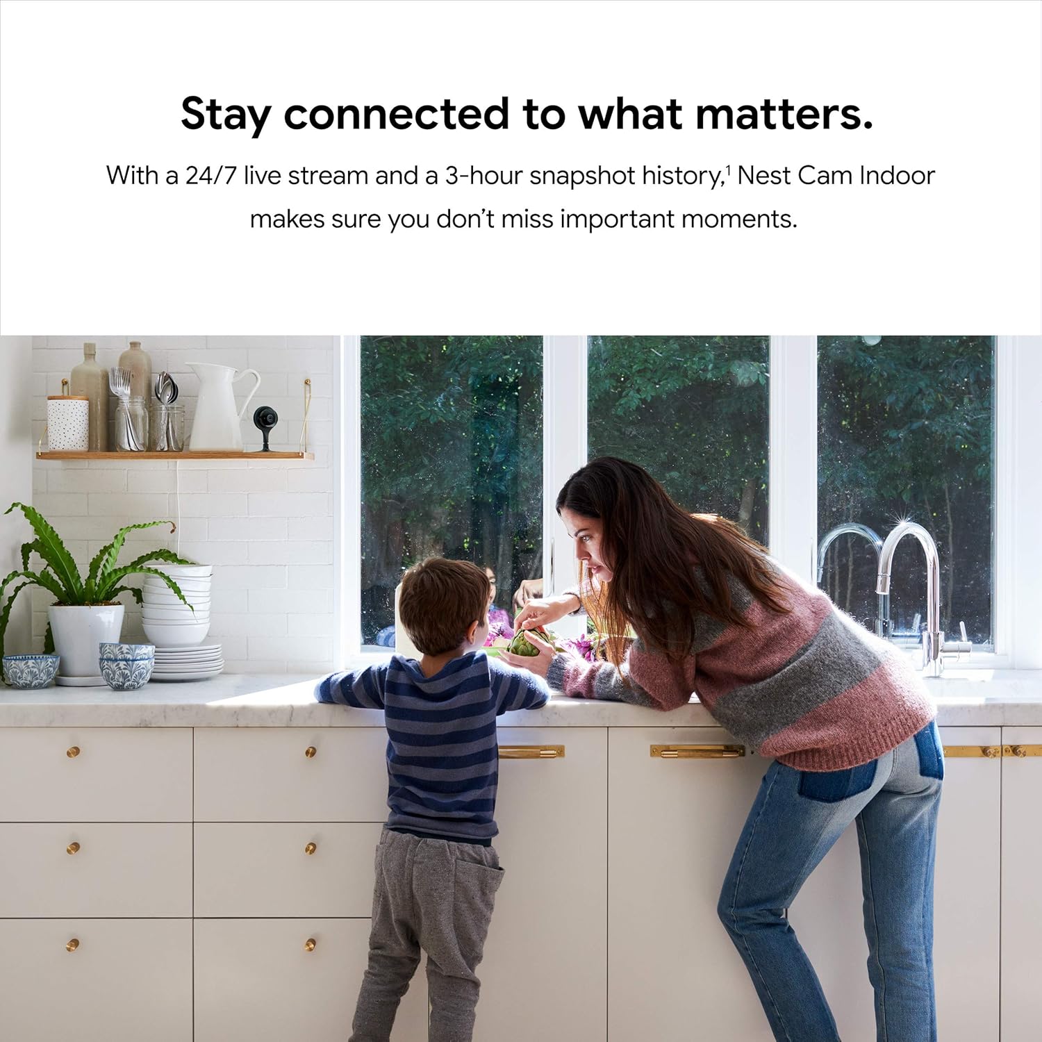 Google Nest Cam Indoor 3 Pack - Wired Security Camera with Night Vision K19603