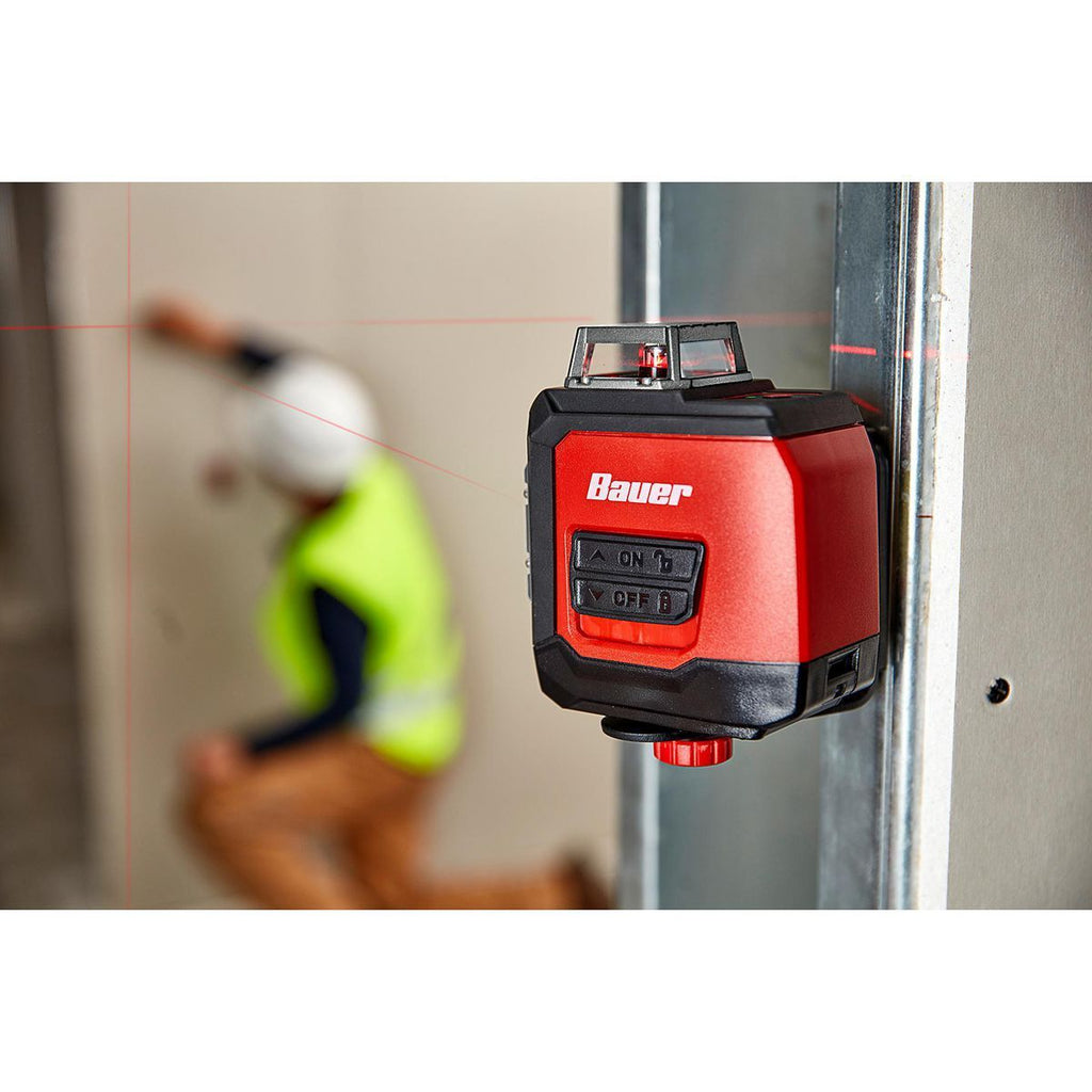 BAUER 50 ft. Self-Leveling Cross-Line Laser Level U26103