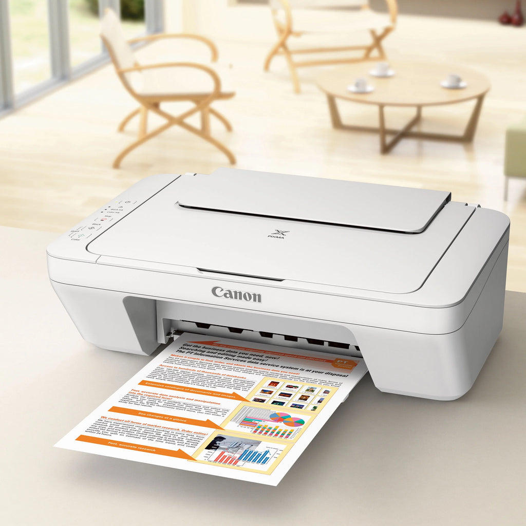Canon PIXMA MG2522 All-in-One Inkjet Printer, White Q801