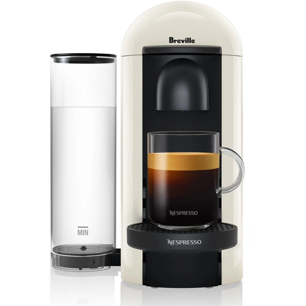 Nespresso VertuoPlus Coffee and Espresso Maker by Breville with Aeroccino, White W184