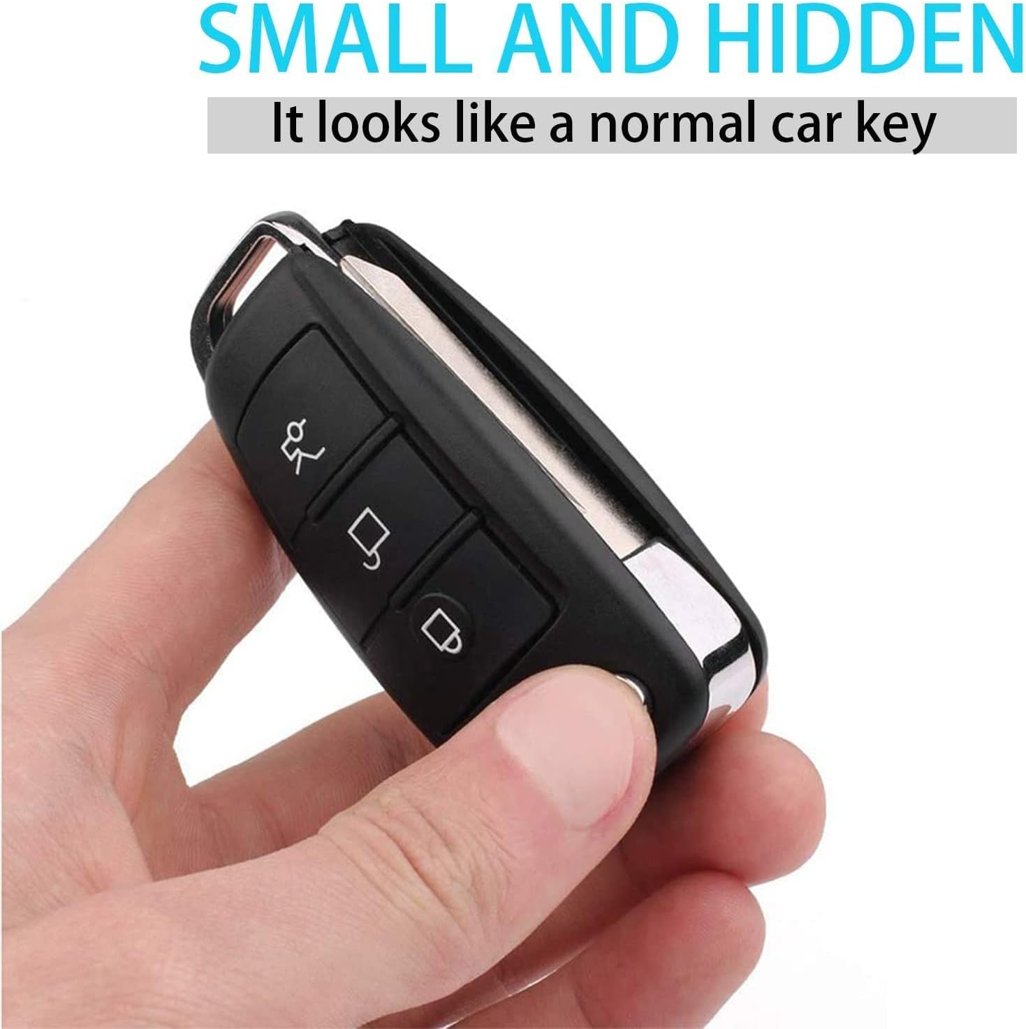 Buloge 32g Car Key Spy Camera with IR Night Vision Motion Detection, 1080P HD, Pack of 2 J448494