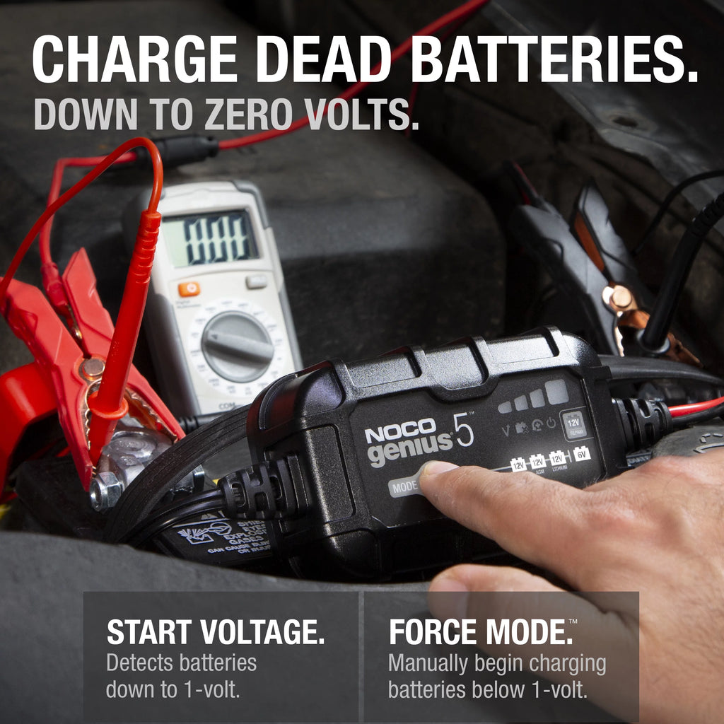 NOCO GENIUS5 6V/12V 5A Smart Battery Charger and Maintainer I8695