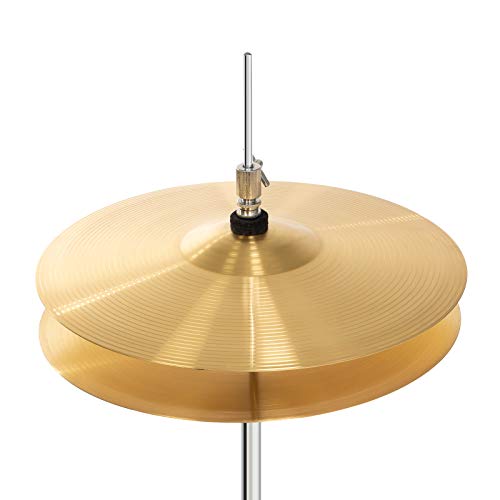 Ashthorpe 5-Piece Full Size Adult Drum Set with Remo Heads & Brass Cymbals M4400