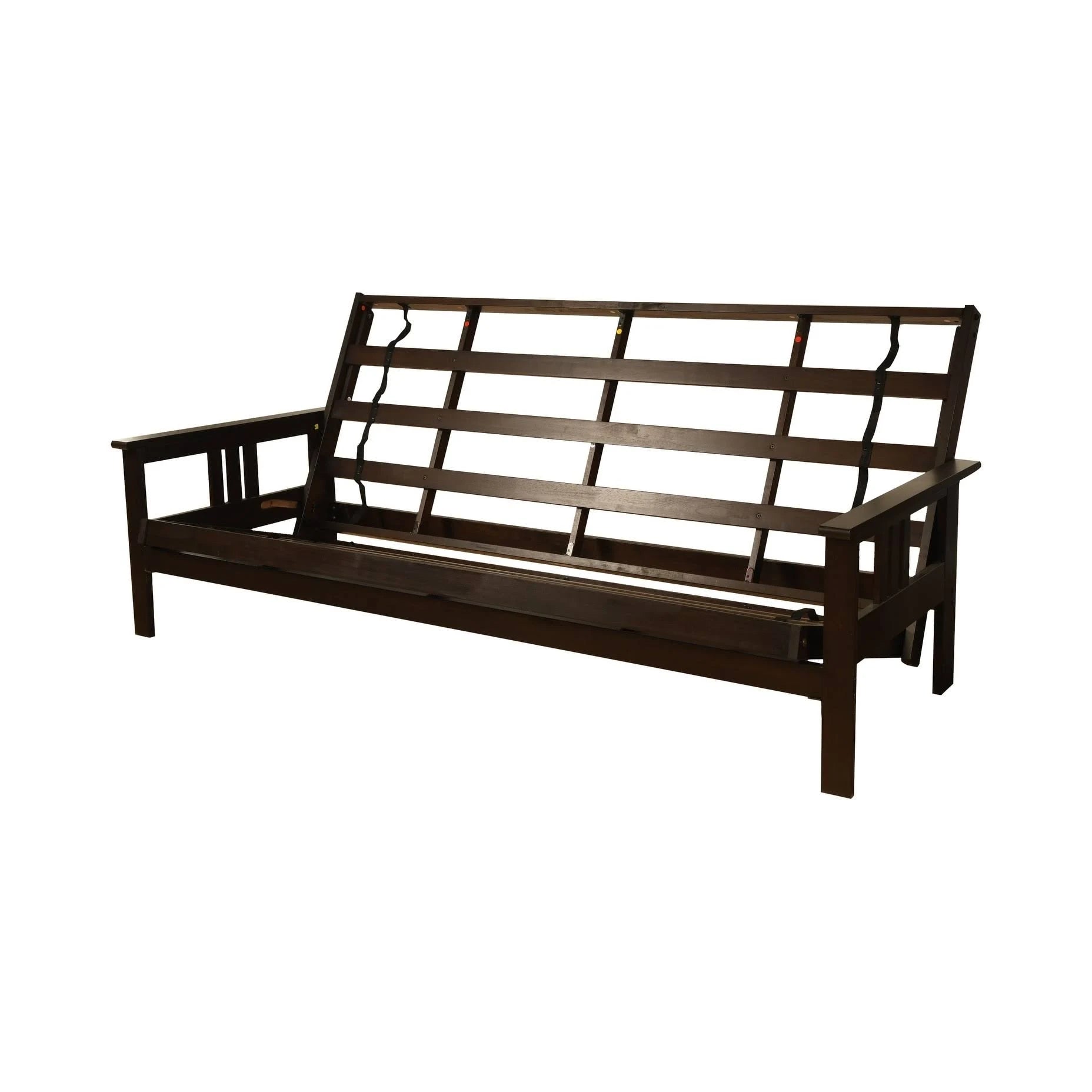 Somette Queen-size Wood Futon Frame Espresso I7029