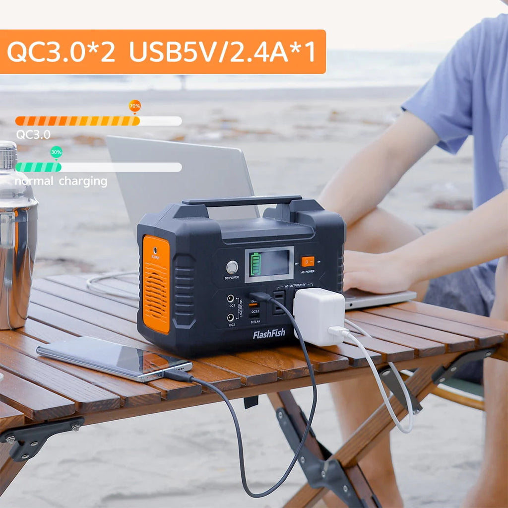 Flashfish 200W Portable Power Station 40800mAh Solar Generator H17932