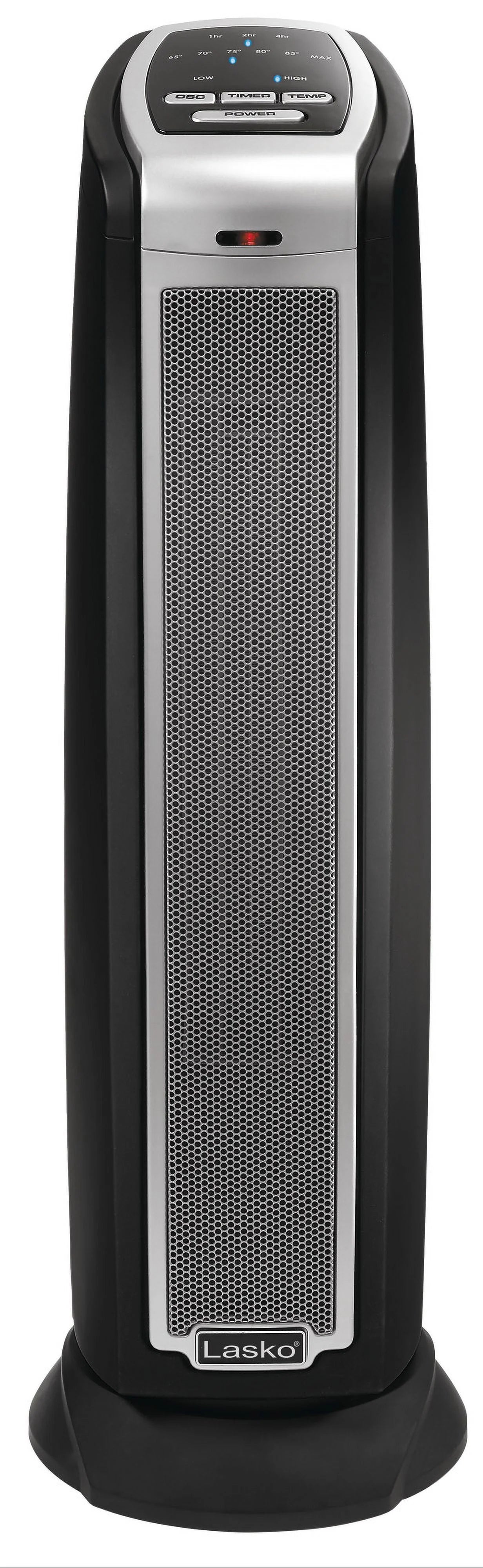Lasko 1500W Oscillating Ceramic Tower Space Heater, White Q138