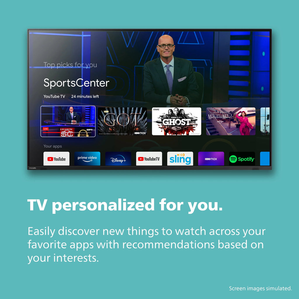 Philips 55" 4K Ultra HD Google Smart LED TV S282