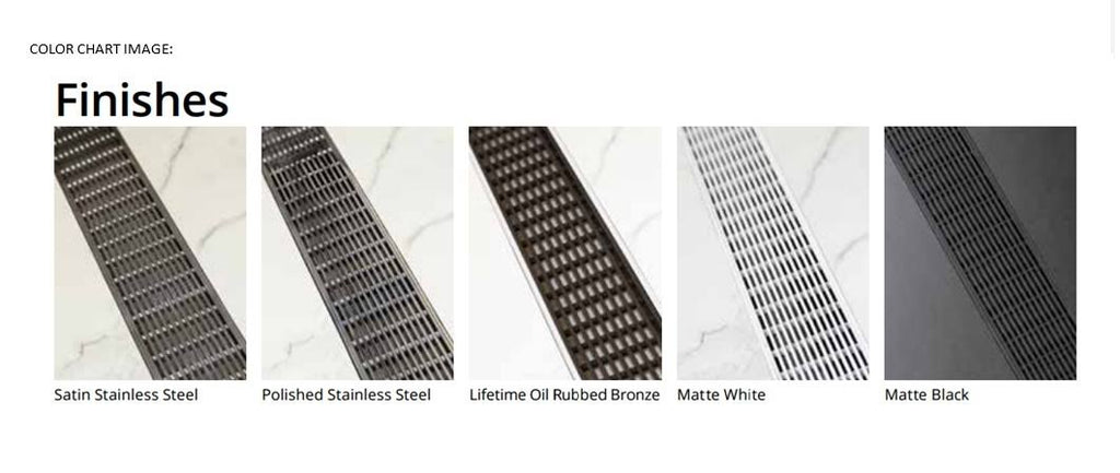 Infinity Drain Sag 3860 60 inch Drain Grate - Bronze Z264301
