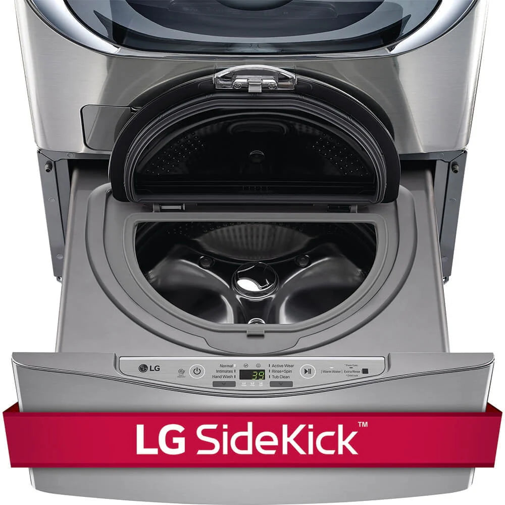 Lg Wd200cv 1.0 Cu. Ft. Sidekick Pedestal Washer - Graphite Steel