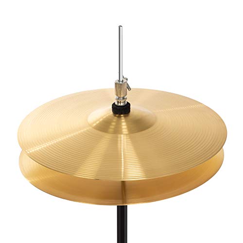 Ashthorpe 5-Piece Full Size Adult Drum Set with Remo Heads & Brass Cymbals M4400