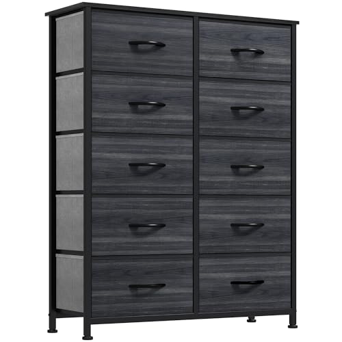 YITAHOME 10 Drawer Dresser Fabric Storage Tower with Steel Frame D314444