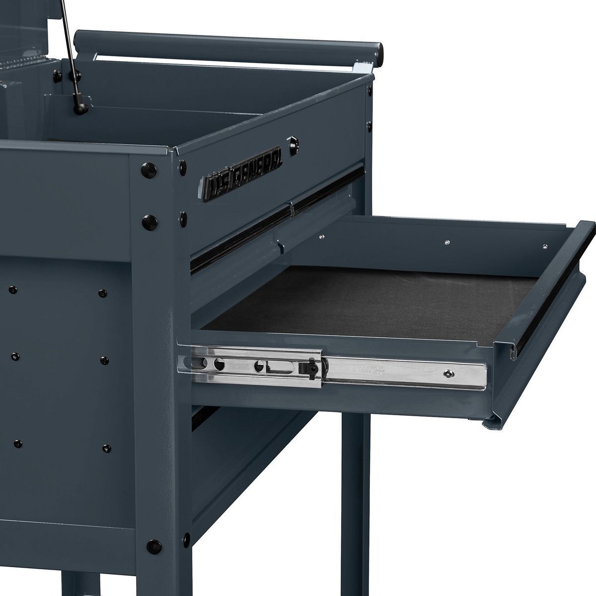 U.S. GENERAL 30 in. 4-Drawer Tech Cart, Red Y546116