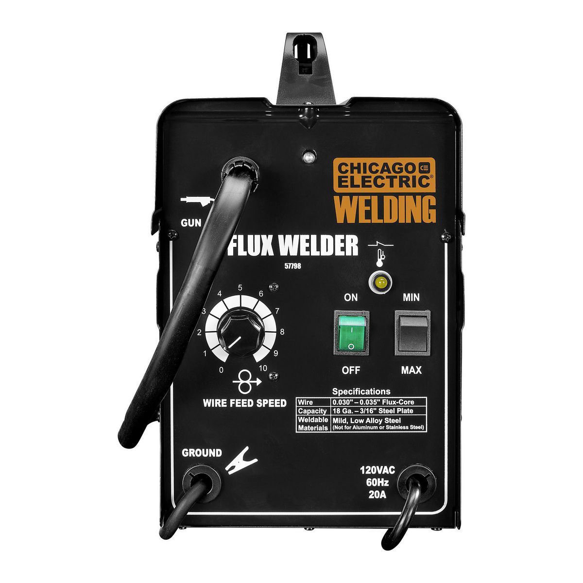 CHICAGO ELECTRIC Flux 125 Welder O42375