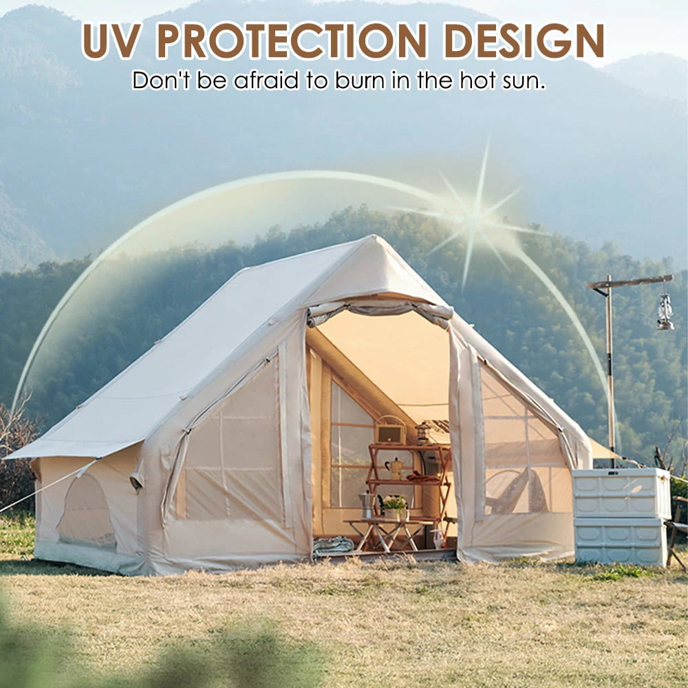 Inflatable Tent House Air Tent with Pump Waterproof for Family Camping N933226