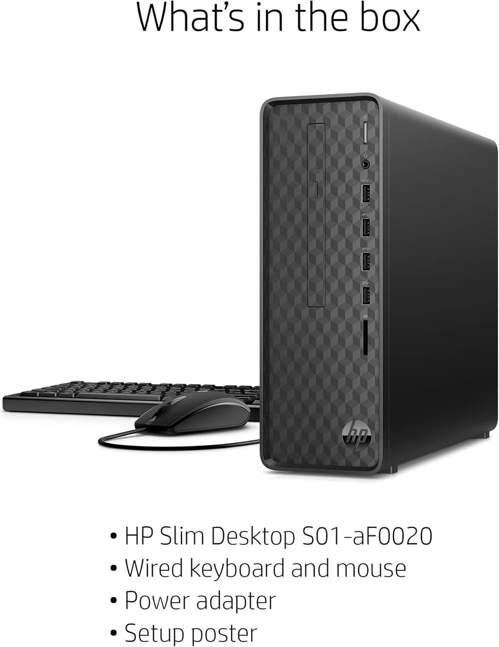 HP Slim Desktop AMD Athlon Gold 3150U 8GB RAM 256GB SSD Windows 11 Z28362