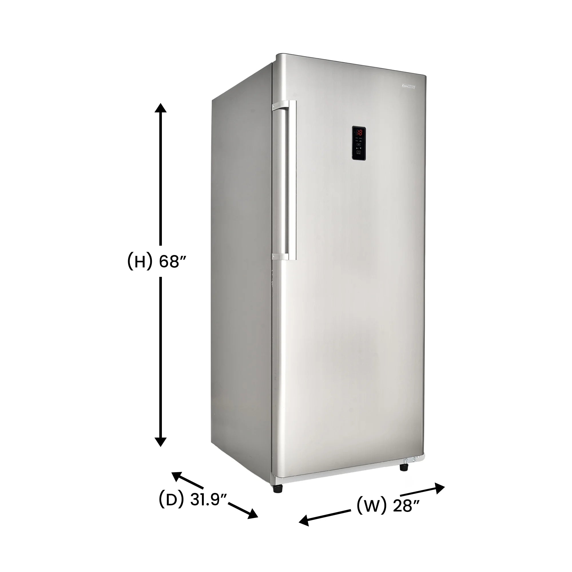 Conserv 17 cu. ft Convertible Upright Freezer/Refrigerator Stainless B878