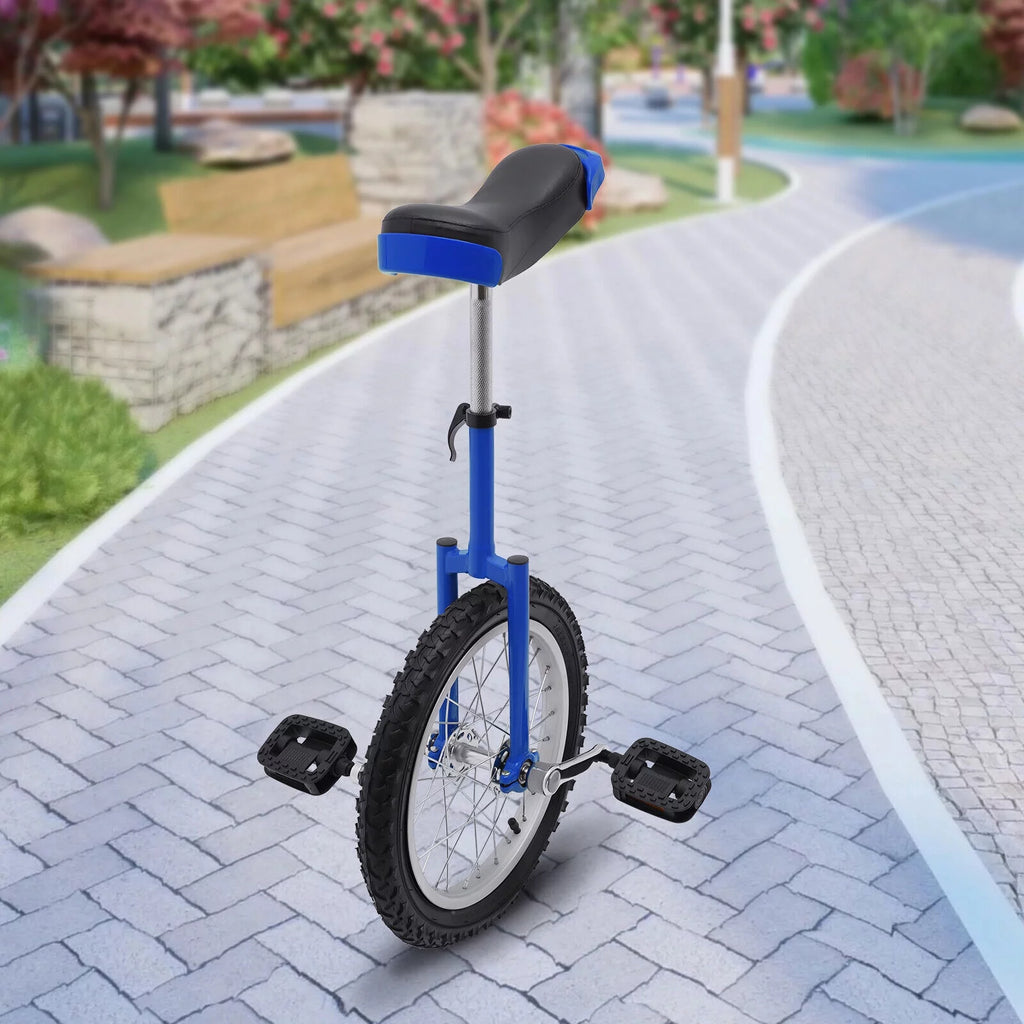 16 Wheel Unicycle with Steel Rim, Adjustable Height for Adults Kids I34001