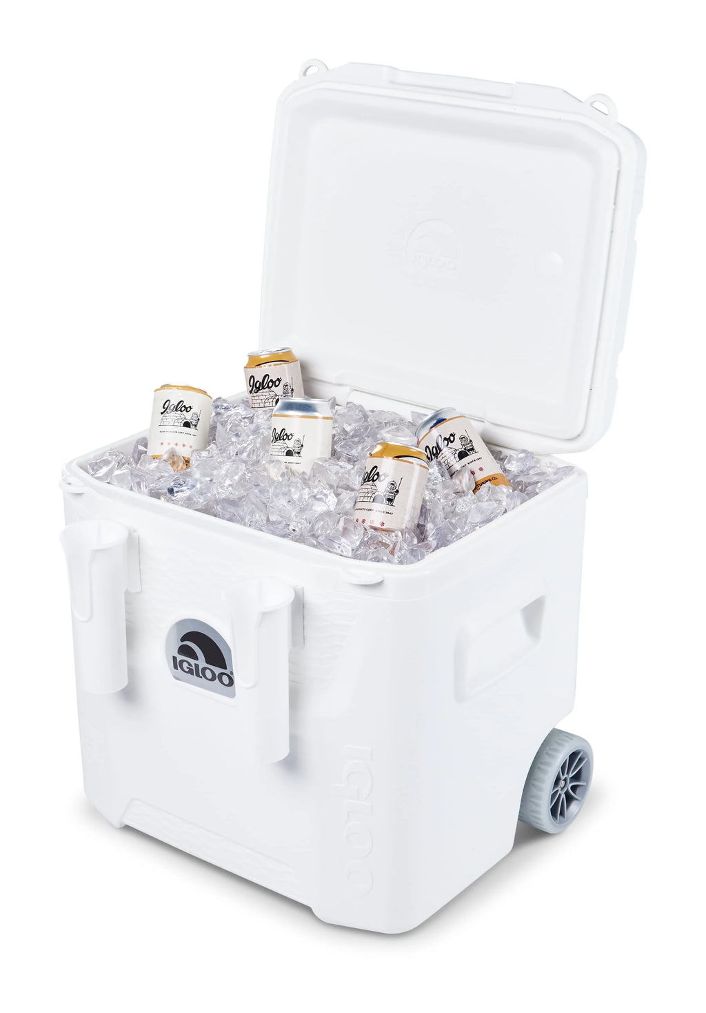 Igloo 52 QT 5-Day Marine Cooler with Wheels, White O609