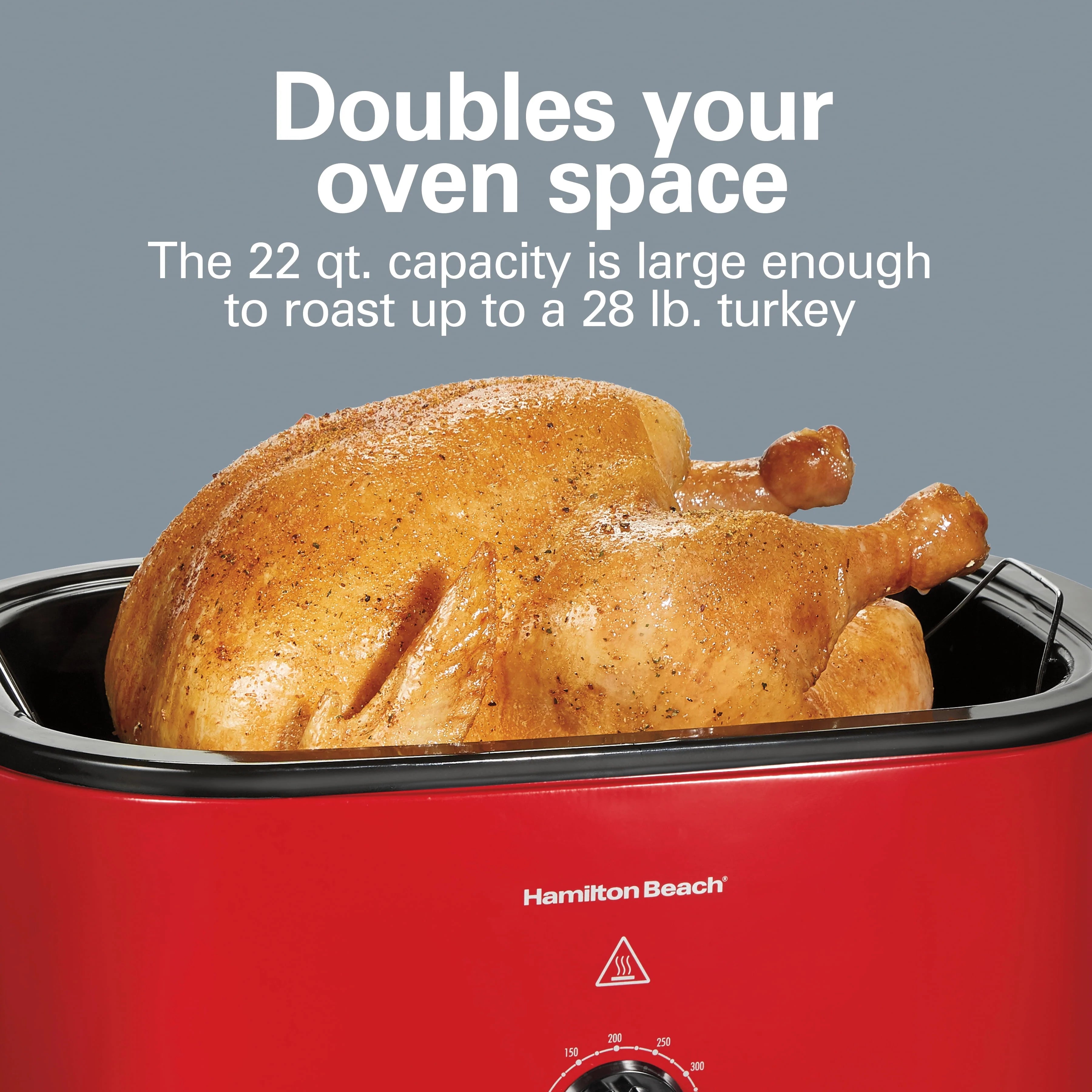 Hamilton Beach Electric Roaster Oven 22 Quart Stainless Steel O95386