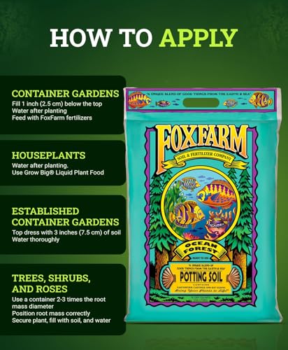 FoxFarm Ocean Forest Potting Soil 12qt for Container Plants G55750