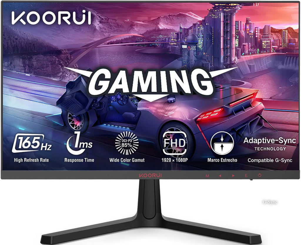 KOORUI 24 inch 165Hz 1ms Gaming Monitor, FHD 1080P VA, HDMI/DisplayPort F265