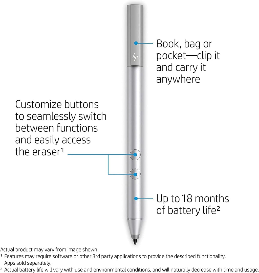 HP Stylus Pen 2-Pack for HP Envy x360, Pavilion x360, Spectre x360 D60281