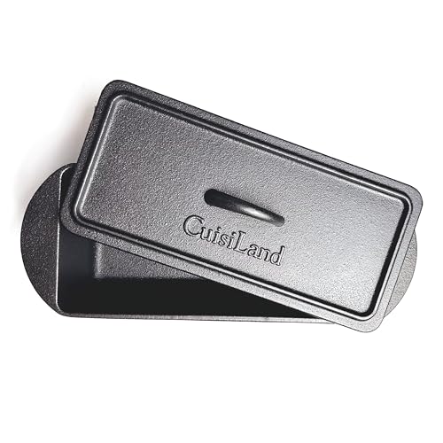 Cuisiland Rectangular Cast Iron Bread Loaf Pan with Lid R869