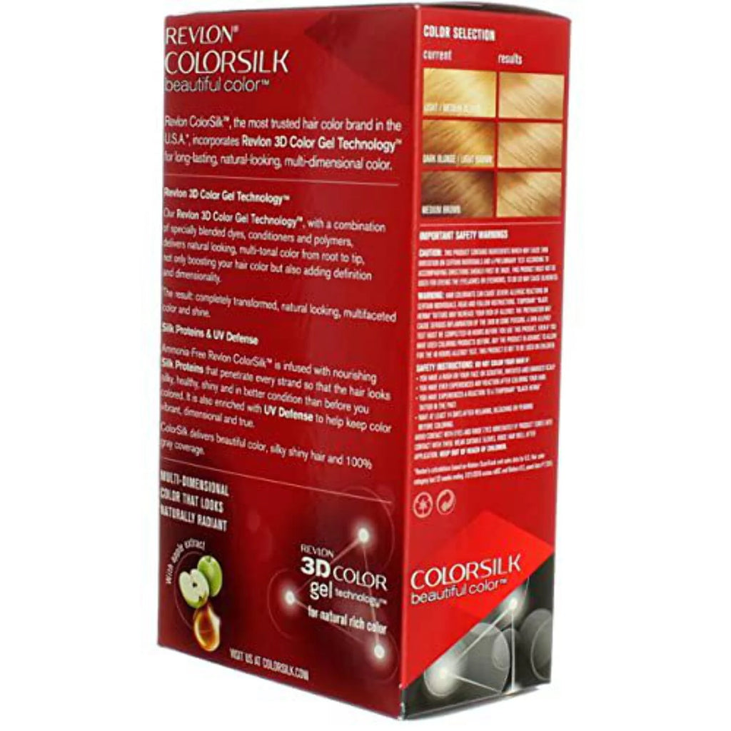 Revlon ColorSilk Permanent Hair Color, 81 Light Blonde E75631