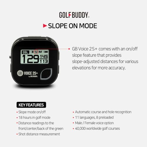 GolfBuddy Voice 2 Golf GPS Rangefinder P410402