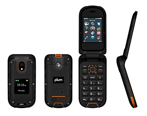 Plum RAM Plus 4G Volte Rugged Flip Phone - Orange G627492