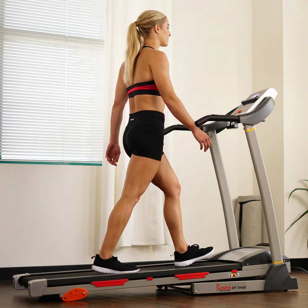 Sunny Health & Fitness Folding Treadmill with Manual Incline SF-T4400 P36194