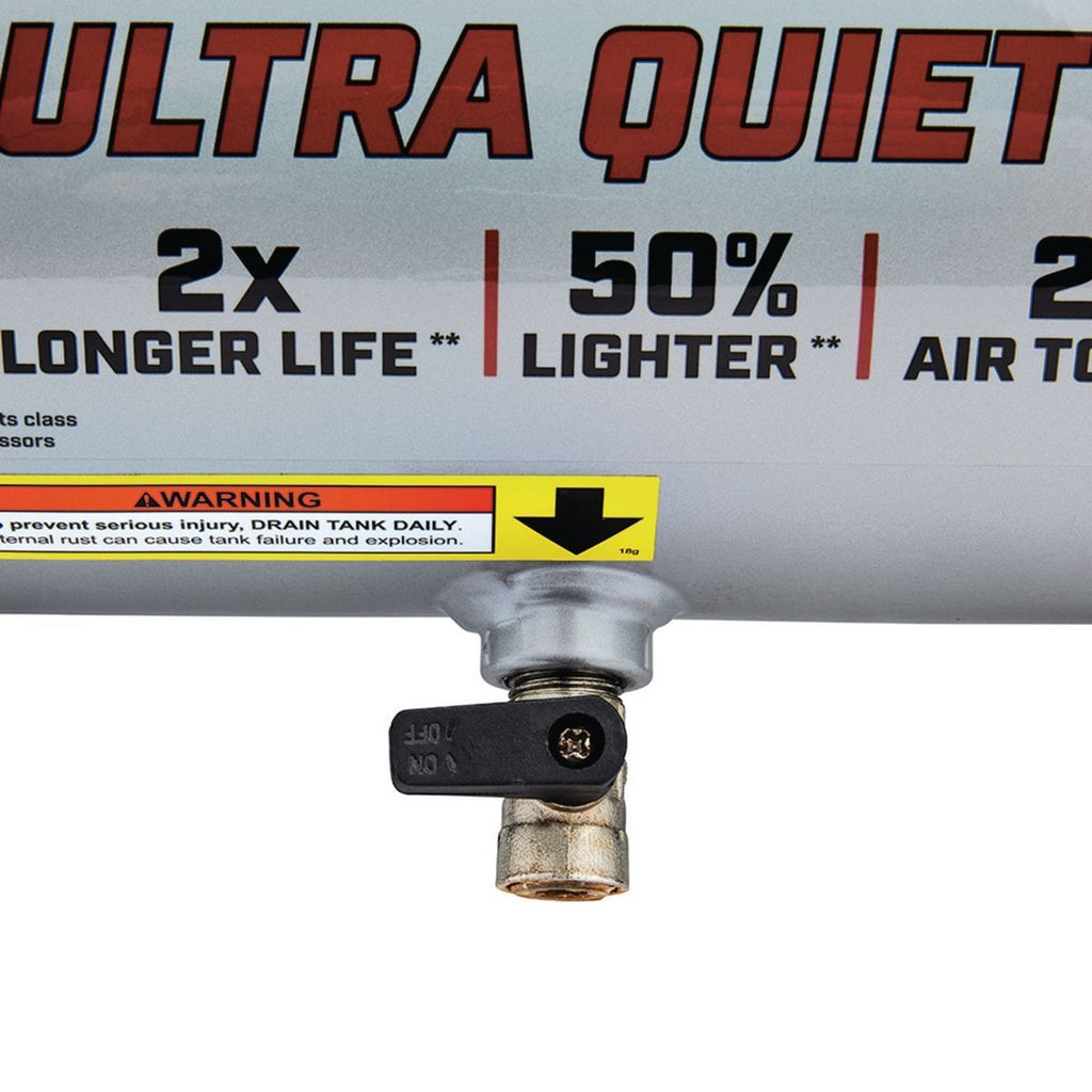 FORTRESS 1 Gallon 135 PSI Ultra Quiet Oil-Free Air Compressor Z232