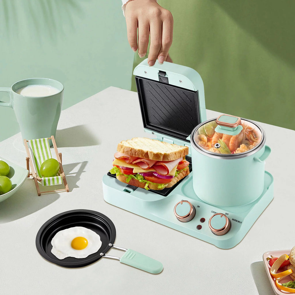 3 in 1 Electric Breakfast Station Toaster Sandwich Maker K18506
