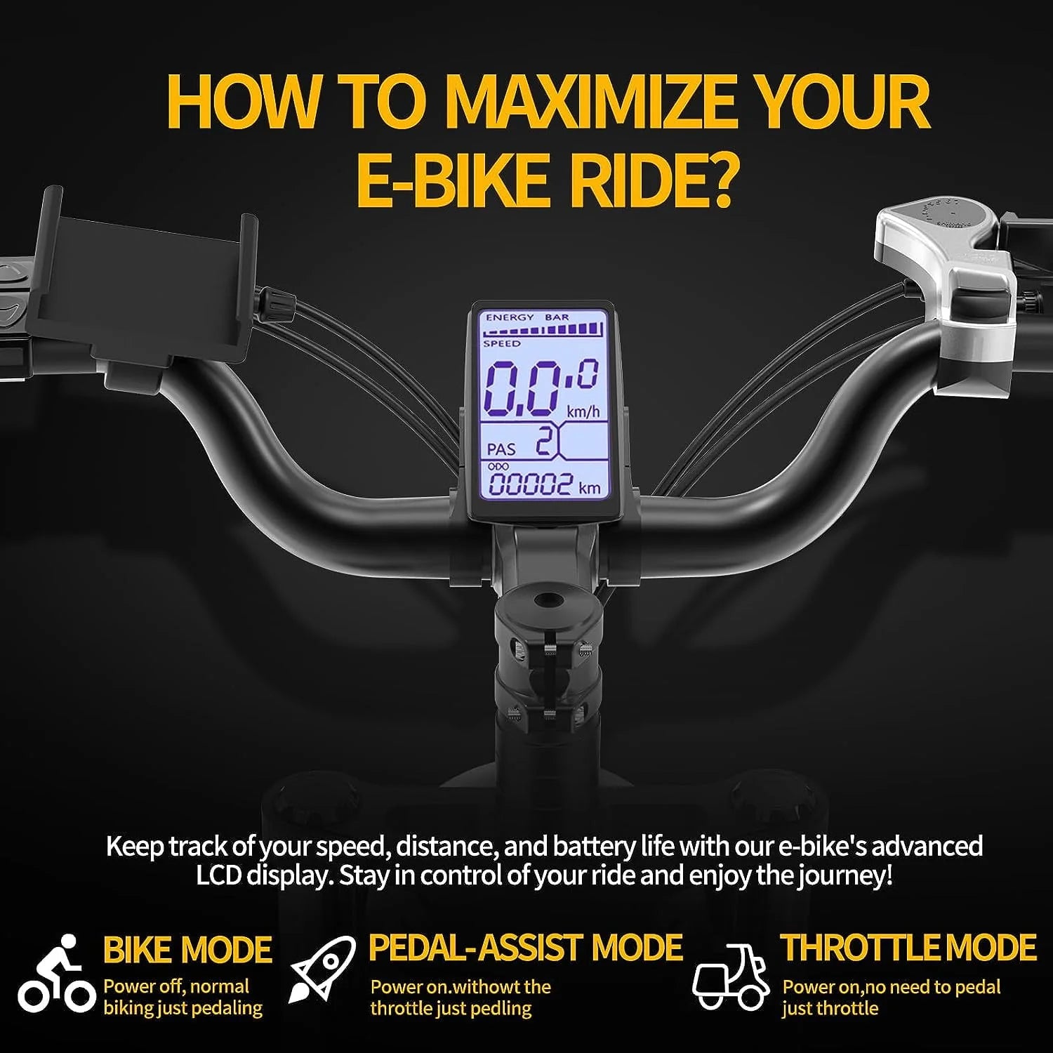 Ridstar Electric Bike for Adults, 20" Fat Tire, 1000W, Removable 48V/20Ah Battery R94788