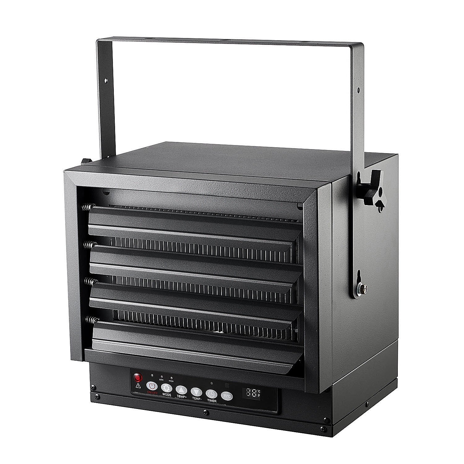 Hyper Tough New Black 7500w 240V Hard Wired Digital Ceiling Mount Electric Garage Heater with Remote