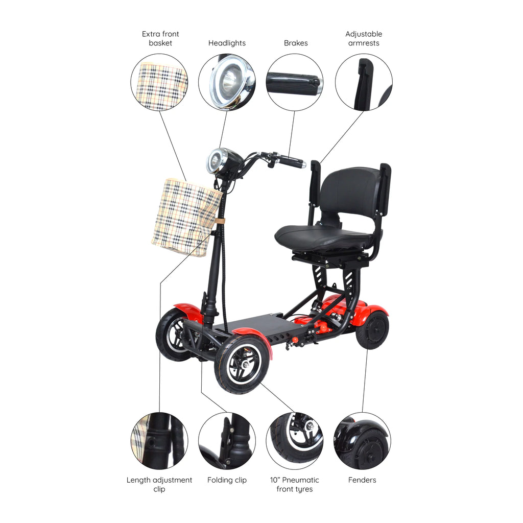 Compact Electric Scooter for Adults with Adjustable Seat and Armrests N441