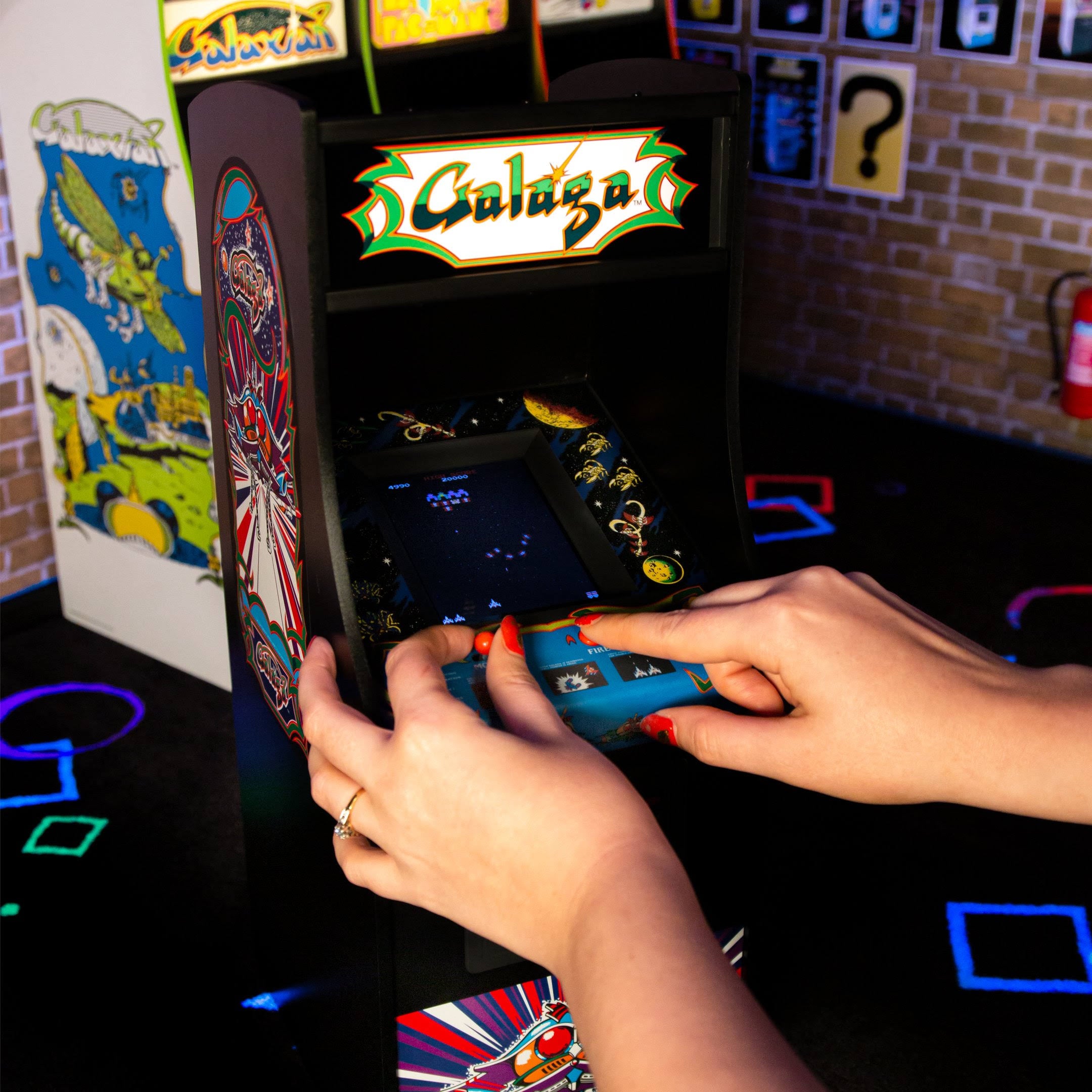 Galaga Quarter Size Arcade Cabinet F790