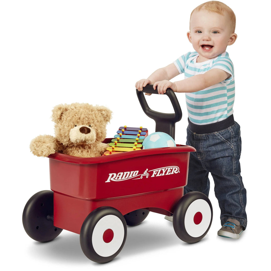 Radio Flyer My 1st 2-in-1 Play Wagon Push Walker Red T45095