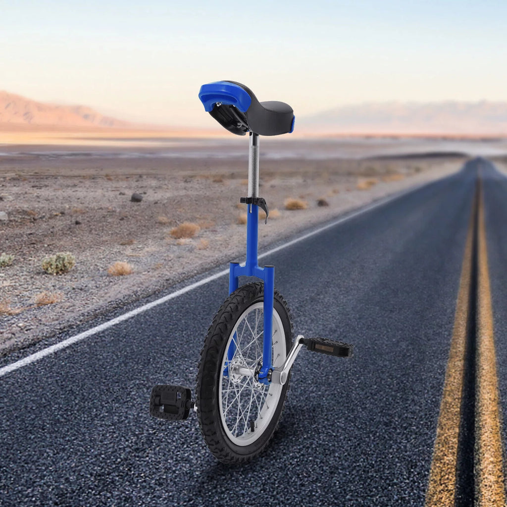 16 Wheel Unicycle with Steel Rim, Adjustable Height for Adults Kids I34001