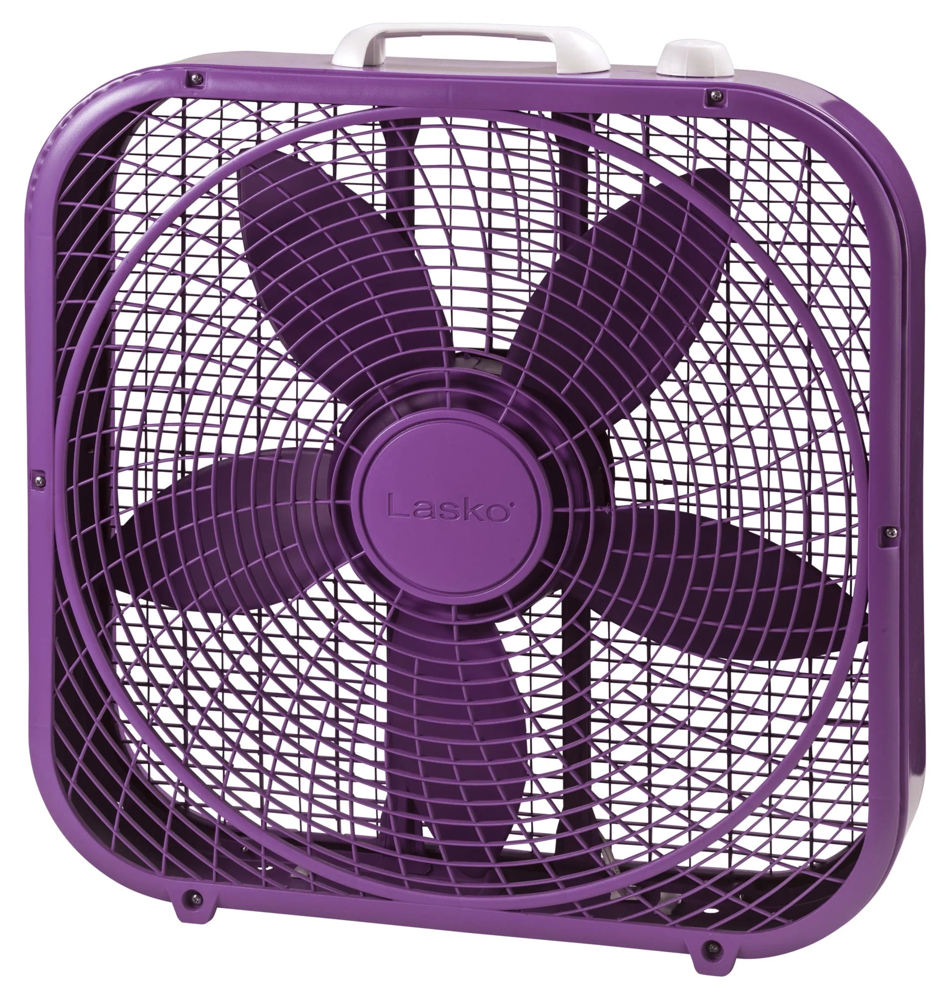Lasko 20 Classic Box Fan with Weather-Resistant Motor, 3 Speeds, 22.5 H, White, B20200, New