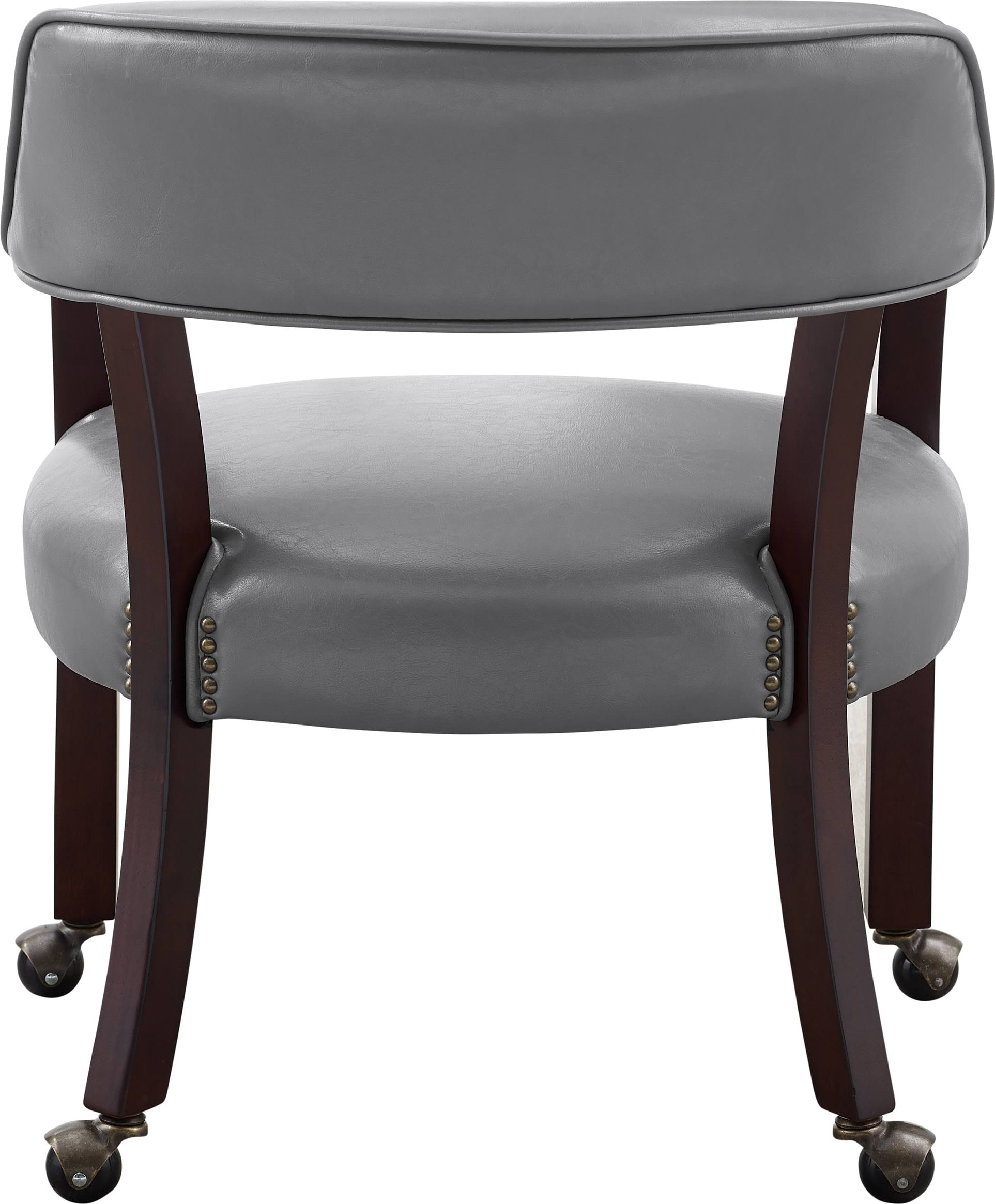 Steve Silver Tournament Gray Arm Chair with Casters J390