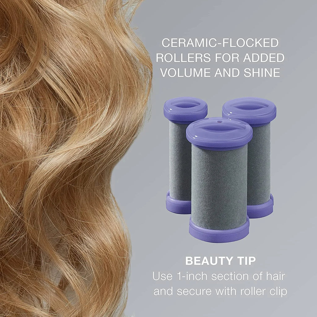 INFINITIPRO BY CONAIR Ceramic Flocked Hot Roller Set with 20 Rollers X295